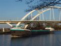 Ship under the bridge