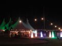 tent and lights