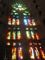 glas in lood in de Sagrada Familia Barcelong
