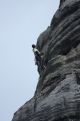 Climbing the rock