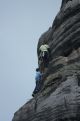 Climbing the rock