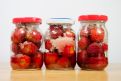 Strawberrys in jars