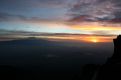 Sunrise behind Kilimanjaro